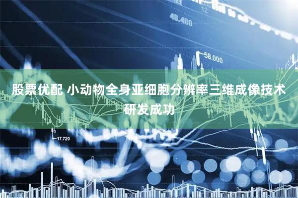 股票优配 小动物全身亚细胞分辨率三维成像技术研发成功